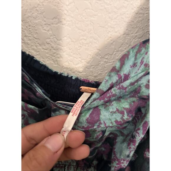 Free People Sundrenched Floral Tiered Maxi Sundress Small S NEW $168 - Picture 4 of 7